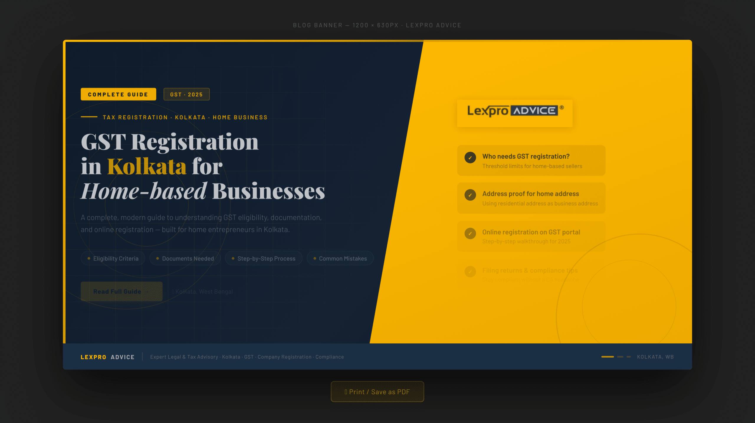 GST registration in Kolkata